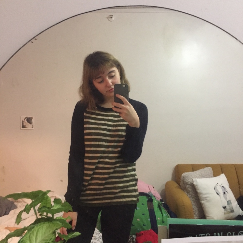 J Crew Striped Wool Sweater